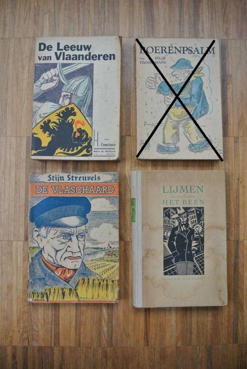 Set van 3 oude Vlaamse literaire werken, Boeken, Literatuur, Gelezen, Ophalen of Verzenden