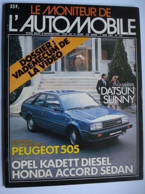 Le Moniteur de l'Automobile 744, Livres, Autos | Brochures & Magazines, Comme neuf, Général, Envoi