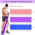 Elastische fitnessband | set van 3 | Nieuw, Sport en Fitness, Fitnessmaterialen, Benen, Weerstandband, -, Verzenden