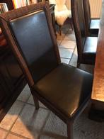 Stoelen en tafel, Huis en Inrichting, Stoelen, Ophalen, Gebruikt, Riet of Rotan, Bruin