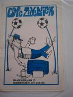 F: café Zaveldiek voetbal Neeroeteren stripfiguur, Ophalen of Verzenden, Zo goed als nieuw, Bedrijf of Vereniging