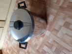 Kookpot groot model eenmalig gebruikt., Ophalen, Zo goed als nieuw, Inox, Inductieplaat