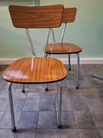 Deux chaises vintage en formica rétro, Enlèvement, Deux