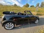 Mooi Mini One Cabrio, Auto's, Mini, Voorwielaandrijving, Zwart, Zwart, Leder