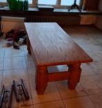 Salontafel , ECHT MASSIEF HOUT, lang smal (+evt vervoer moge, Ophalen