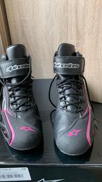 Motorschoenen dames, Alpinestars, zwart-roze, maat 37, Motoren, Ophalen, Zo goed als nieuw
