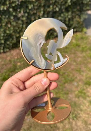 Prachtige agaat maan/engel beschikbaar voor biedingen