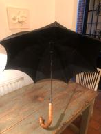 ANTIEKE ZWARTE PARASOL HOUTEN HANDVAT, Antiek en Kunst, Ophalen of Verzenden
