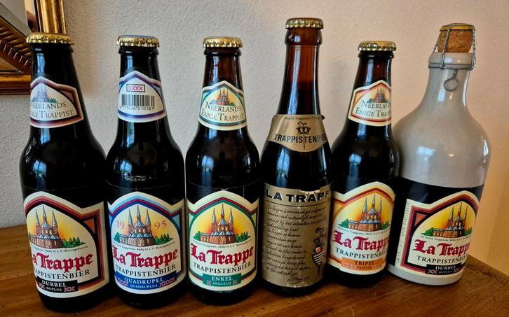 oude volle flessen La Trappe bier collector's item, Verzamelen, Biermerken, Zo goed als nieuw, Flesje(s), La Trappe, Ophalen of Verzenden