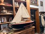 Antieke modelbouw boot zeer groot jaren 60 hout, Enlèvement ou Envoi