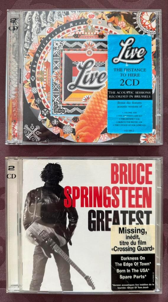Dubbel cds Bruce Springsteen en Live, Cd's en Dvd's, Cd's | Overige Cd's, Gebruikt, Ophalen of Verzenden