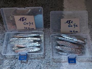 Zeebaars Pilkers  40- 50 of 60 gram  beschikbaar voor biedingen