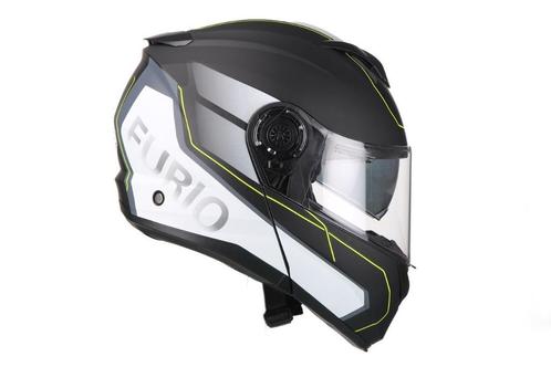 Vito Furio modulaire helm mat zwart/geel, Motoren, Kleding | Motorhelmen, Nieuw met kaartje, Verzenden
