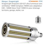 Dragon Light E27 ultraheldere LED-lamp, Ophalen, Nieuw, E27 (groot), Led-lamp