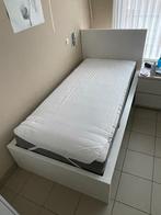 IKEA Malm-bed met IKEA HYLLESTAD-matras, Huis en Inrichting, Slaapkamer | Bedden, Ophalen, Gebruikt, 90 cm, Eenpersoons