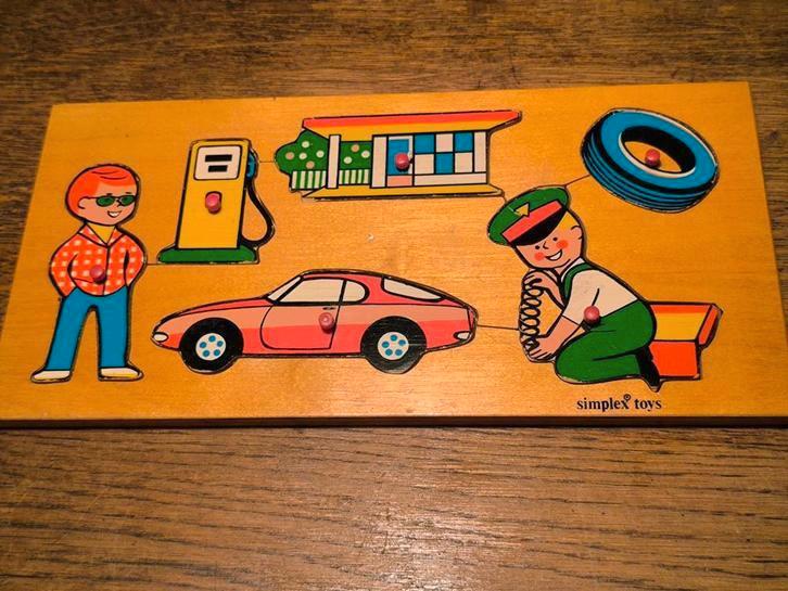 Set vintage inlegpuzzels, Simplex Toys, Antiek en Kunst, Antiek | Speelgoed, Ophalen of Verzenden