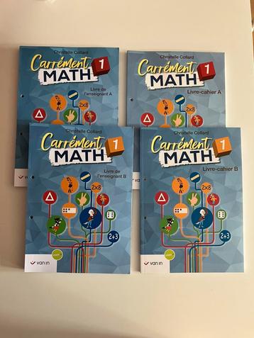 Lot Carrément math 1 (guides et cahiers A + B) neufs, Enlèvement ou Envoi