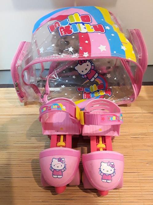 Quad - Hello Kitty verstelbare rolschaatsen, rugzak & helm, Kinderen en Baby's, Speelgoed | Buiten | Rolschaatsen, Gebruikt, Kinderen