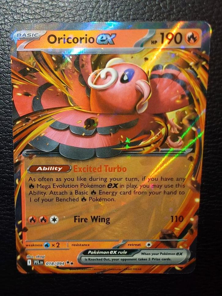 Modern Era: Oricorio Ex 018/094 Phantasmal flames, Hobby en Vrije tijd, Verzamelkaartspellen | Pokémon, Ophalen of Verzenden