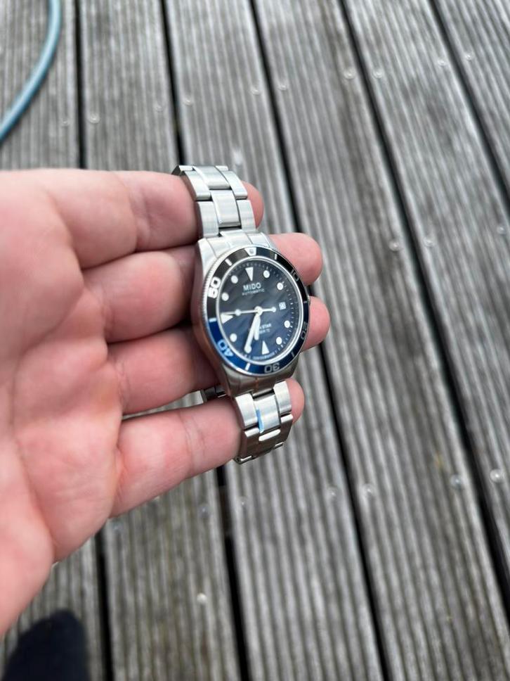 Mido Oceanstar 39, Handtassen en Accessoires, Horloges | Heren, Zo goed als nieuw, Polshorloge, Overige merken, Staal, Staal, Ophalen