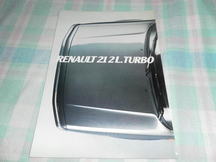 Renault 21 2 Liter Turbo Brochure, Boeken, Auto's | Folders en Tijdschriften, Renault, Ophalen of Verzenden