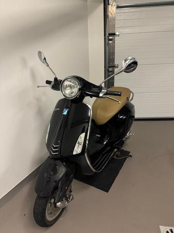 Vespa Primavera 50cc noir avec beige, Autres modèles, Classe B (45 km/h), Enlèvement, Utilisé