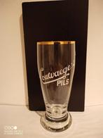 Oud bierglas Louwaege's Pils 25 cl., Overige merken, Glas of Glazen, Ophalen of Verzenden, Zo goed als nieuw