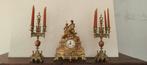 antiek schouwgarnituur messing, Antiek en Kunst, Ophalen