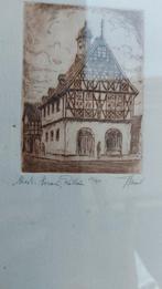 Ets gesigneerd, Antiek en Kunst, Kunst | Etsen en Gravures, Ophalen