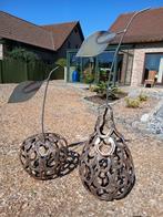 tuinbeeld, appel 110 cm + peer 150 cm , hoefijzers, Tuin en Terras, Ophalen, Nieuw, Metaal, Abstract beeld