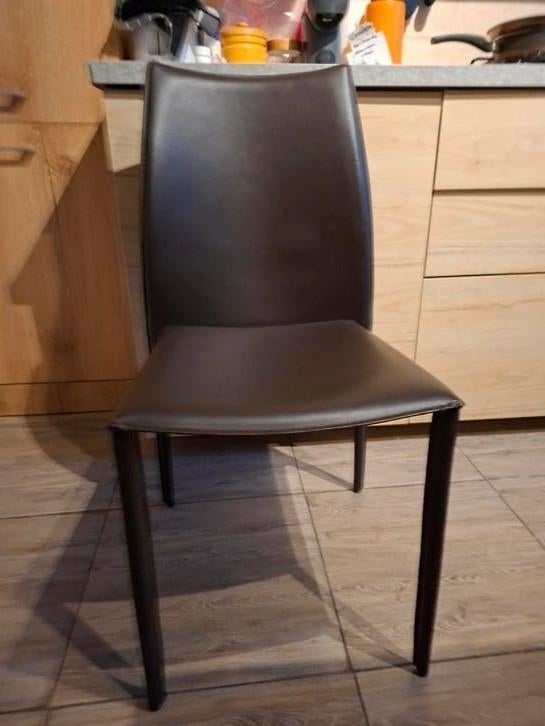 Chaises en cuir de maison du monde, Maison & Meubles, Enlèvement, Comme neuf, Cuir
