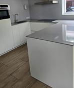 Zeer mooie keuken met SIEMENS apparatuur, Huis en Inrichting, Ophalen, U-keuken, Wit, Zo goed als nieuw