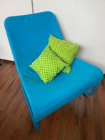 Ikea Loksta blauw, Huis en Inrichting, Fauteuils, Ophalen, Zo goed als nieuw