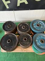 50mm oldschool plates gewichten schijven fitness, Sport en Fitness, Ophalen