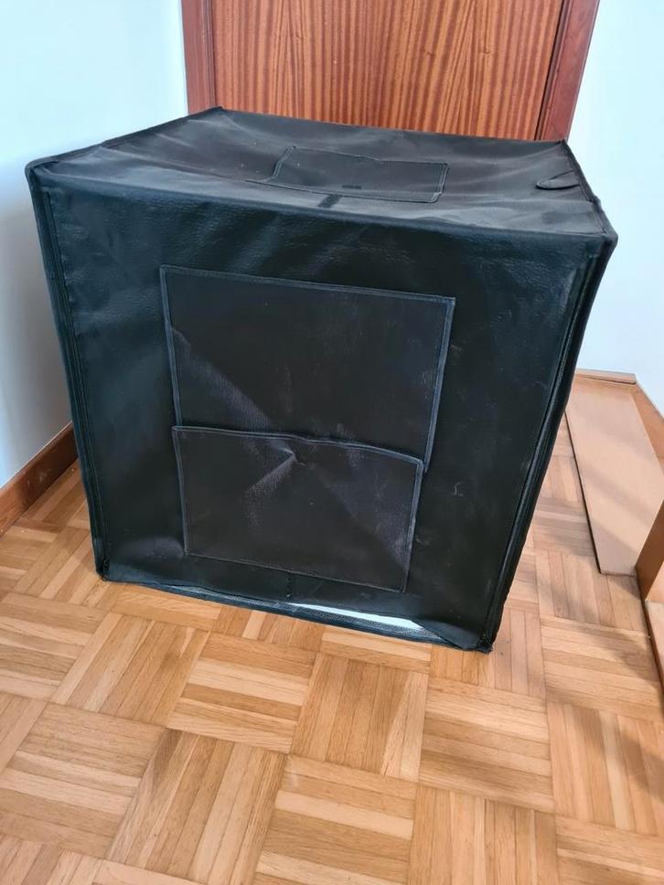 Draagbare fotostudio 60x60x60cm met LED verlichting - ZGAN!!, Audio, Tv en Foto, Fotografie | Professionele apparatuur, Zo goed als nieuw