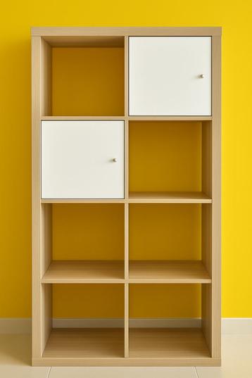 Étagère IKEA KALLAX 147x76x39 cm avec portes - état neuf, Avec porte(s), 25 à 50 cm, Moins de 150 cm, Comme neuf