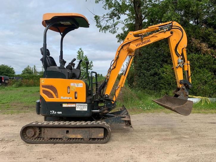 Hyundai Robex 17z-9A 2019 Minigraver, Zakelijke goederen, Machines en Bouw | Kranen en Graafmachines, Graafmachine, Ophalen