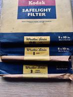 Vintage: set van 3 KODAK SAFELIGHT-filters, Audio, Tv en Foto, Foto | Doka Apparatuur, Ophalen of Verzenden, Gebruikt, Doka-onderdelen