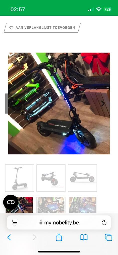 Elektrische step dualthron thunder, Fietsen en Brommers, Steps, Gebruikt, Ophalen