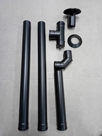 Nieuwe degelijke complete Inox buizenset 80mm.gratis verzend beschikbaar voor biedingen
