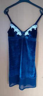 Koningsblauwe nachtjapon maat 36/38, Kleding | Dames, Ondergoed en Lingerie, Millesia, Ophalen of Verzenden, Blauw, Nachtkleding