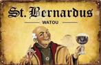 Reclamebord vintage St. Bernardus Watou - mancave poolhouse, Verzamelen, Ophalen of Verzenden, Zo goed als nieuw, Reclamebord