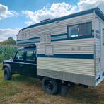 4x4 Camper /Landrover Defender 130 TD5 met afzetcamper, Auto's, 4 deurs, Zwart, Particulier, SUV of Terreinwagen