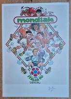 Buth gesigneerde prent Italia 90 world cup voetbal Nederland, Enlèvement ou Envoi, Autres personnages, Comme neuf, Image, Affiche ou Autocollant