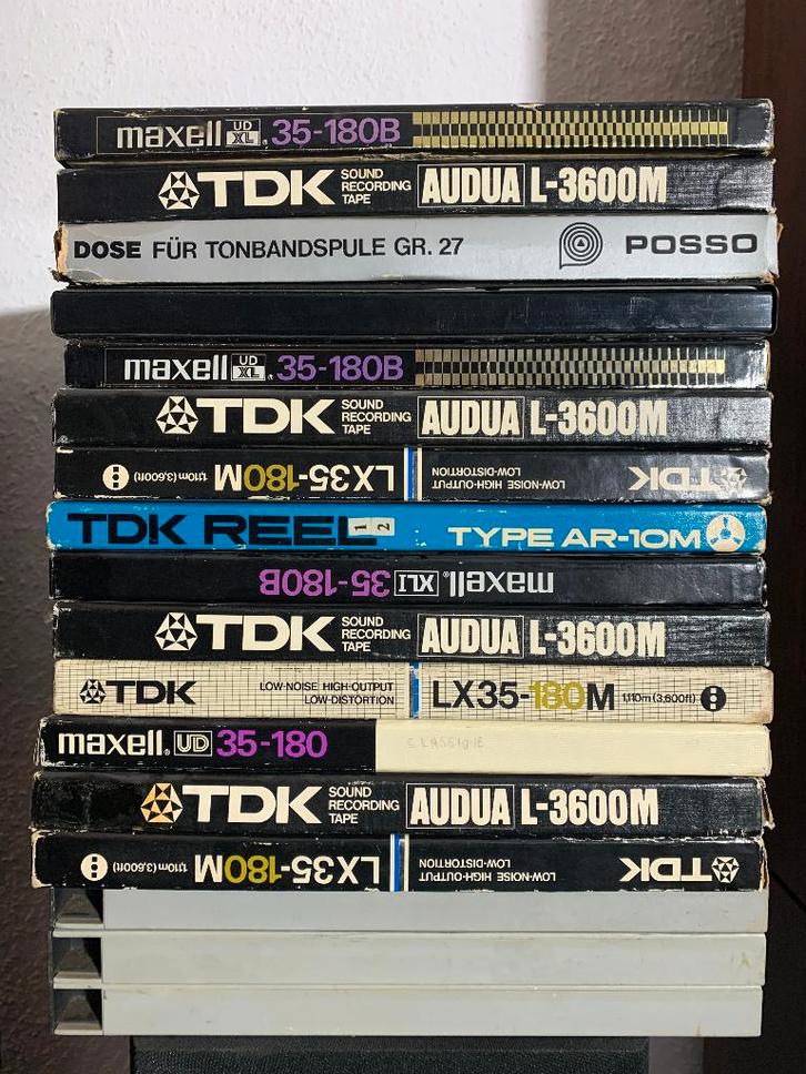 Lot de 20 bandes en 26,5 cm pour Magnétophone, TV, Hi-fi & Vidéo, Enregistreurs audio, Magnétophone, Enlèvement