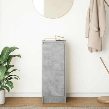 Dressoir 29,5x34x76 cm bewerkt hout betongrijs beschikbaar voor biedingen