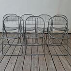 7 Niels Gammelgaard IKEA opvouwbare draadstoelen, Ophalen, Gebruikt