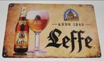 LEFFE BIER : Metalen Bord Leffe Abdijbier - Anno 1240, Verzamelen, Biermerken, Verzenden, Nieuw, Reclamebord, Plaat of Schild