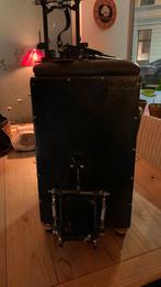 Hand gebouwde Cajon met Cajon pedaal en lederen zitje, Muziek en Instrumenten, Ophalen, Zo goed als nieuw