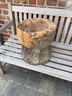 Massieve houten pot, Ophalen